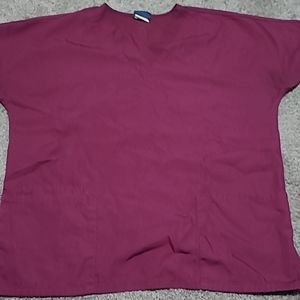 Burgundy Scrub top